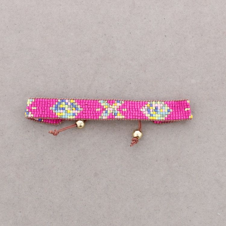PULSERA ÉTNICA MACRAMÉ ABALORIOS