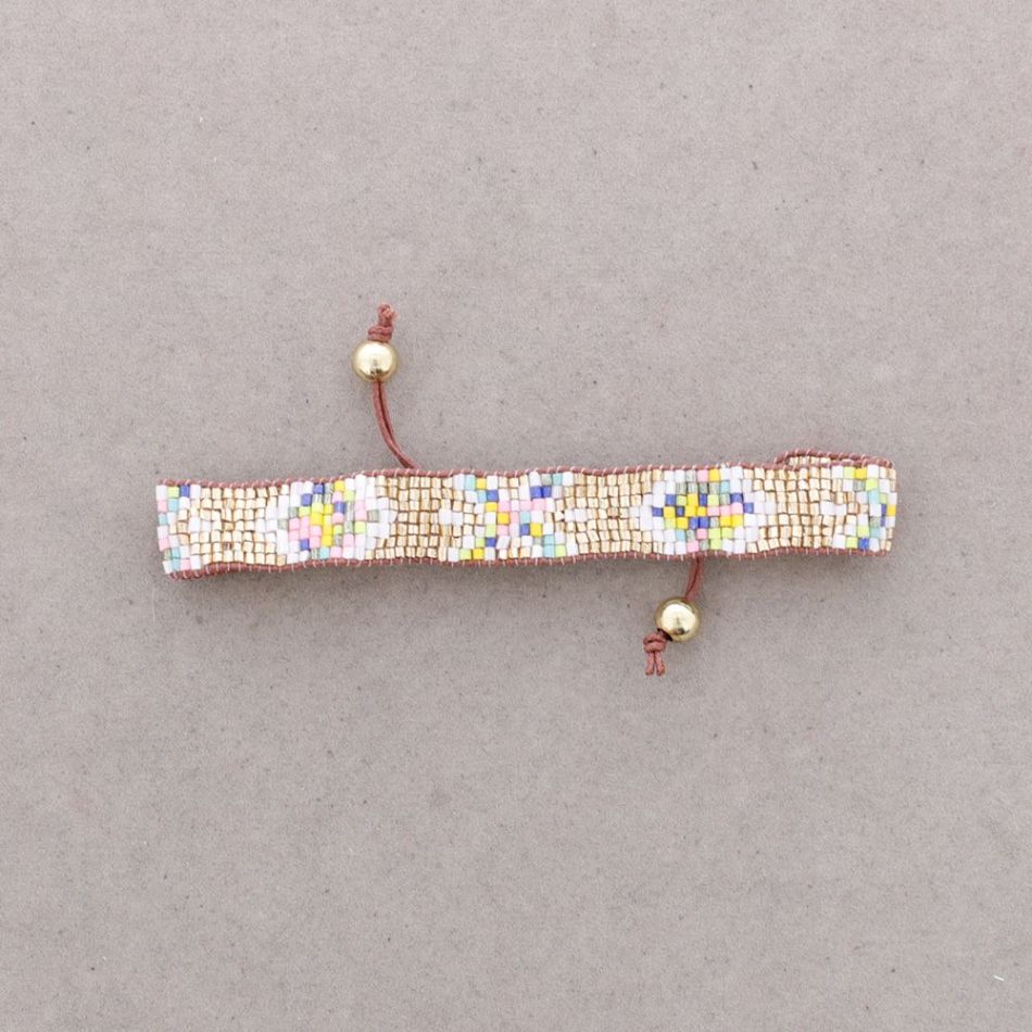 ETHNIC MACRAME BEAD BRACELET