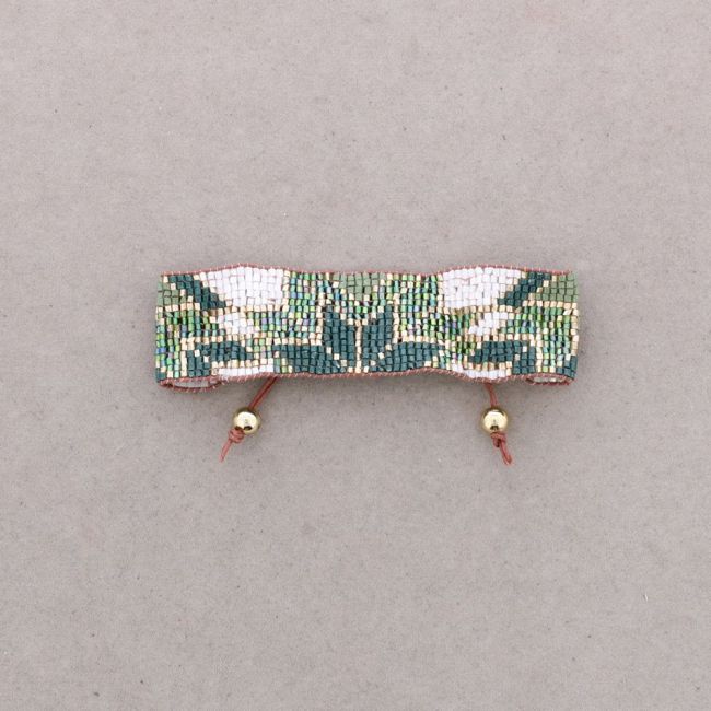 PULSERA ÉTNICA MACRAMÉ ABALORIOS