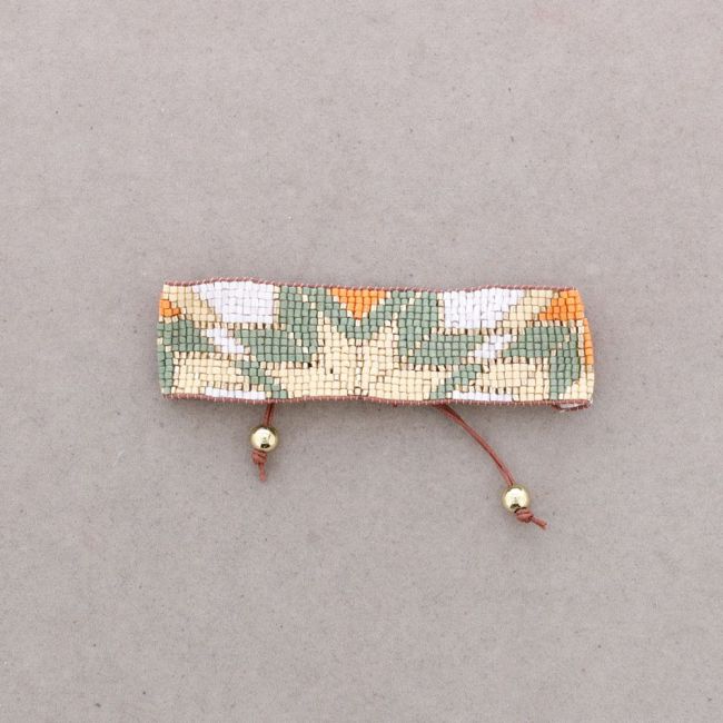 PULSERA ÉTNICA MACRAMÉ ABALORIOS