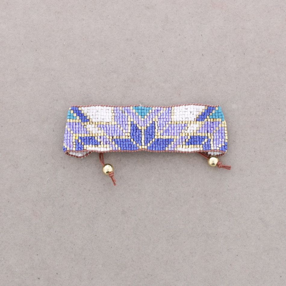 PULSERA ÉTNICA MACRAMÉ ABALORIOS