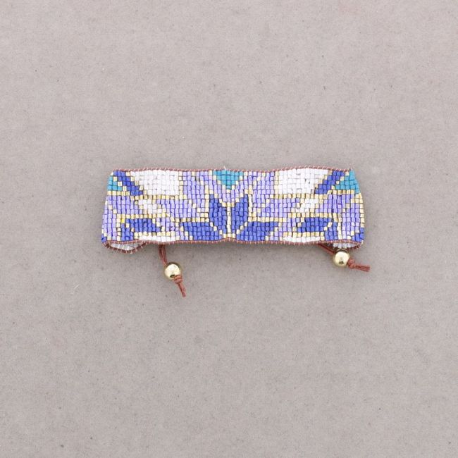 PULSERA ÉTNICA MACRAMÉ ABALORIOS