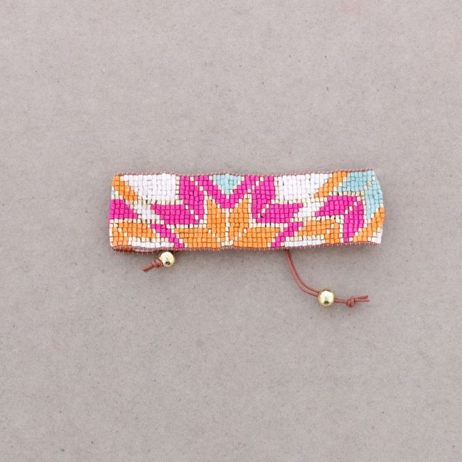 PULSERA ÉTNICA MACRAMÉ ABALORIOS