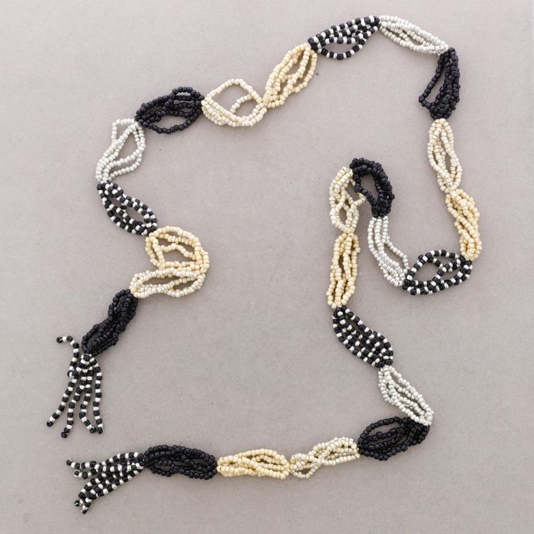 LONG MULTIFUNCTIONAL BEAD NECKLACE