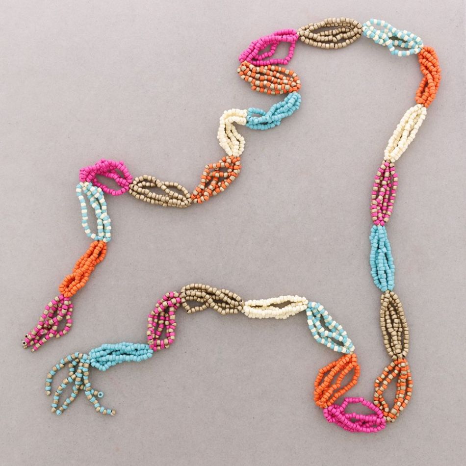COLLAR LARGO MULTIFUNCIONAL CUENTAS ABALORIOS