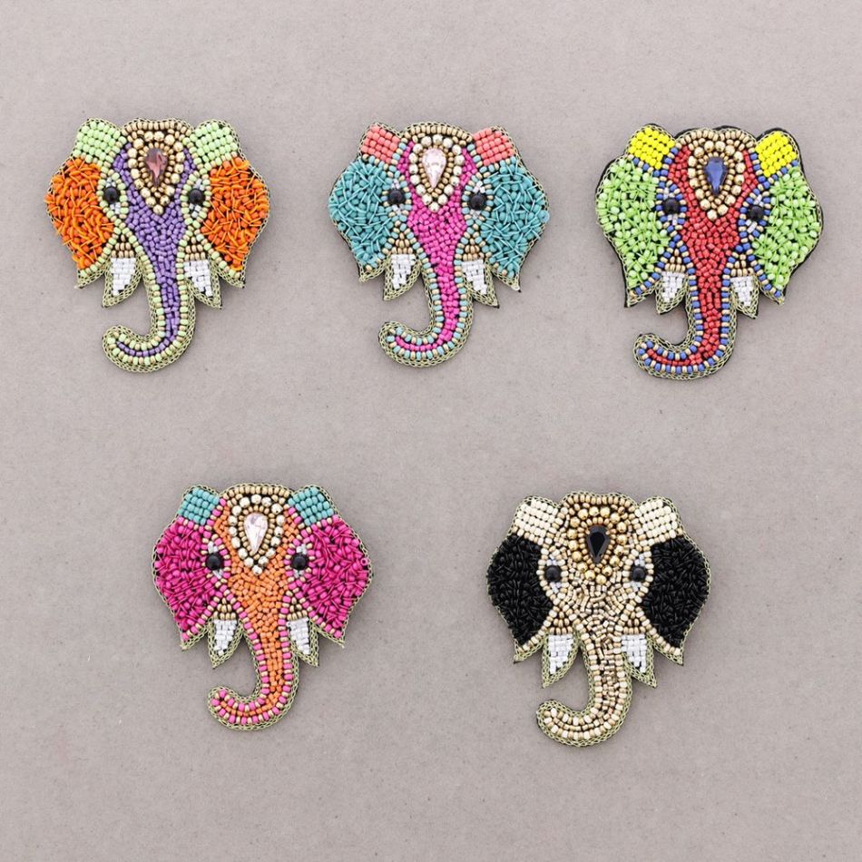 BROCHE ELEFANTE ABALORIOS