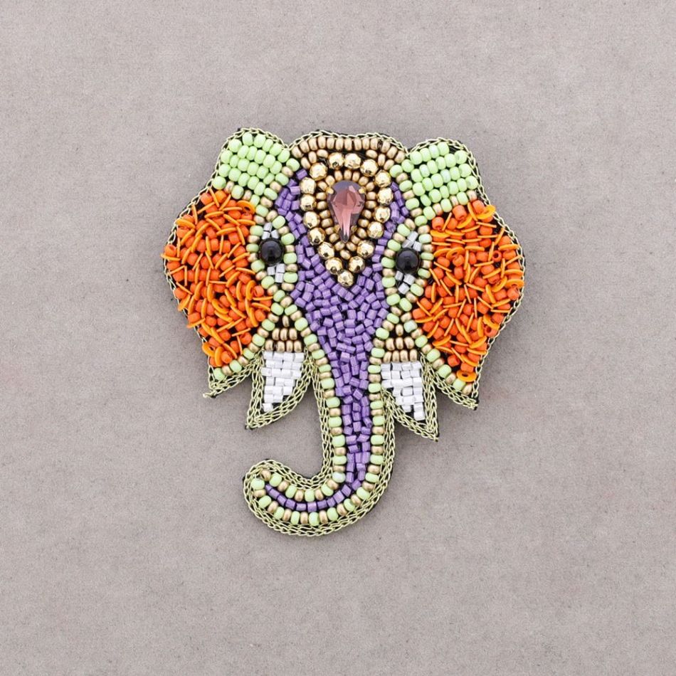 BROCHE ELEFANTE ABALORIOS