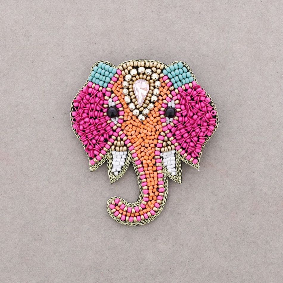 BROCHE ELEFANTE ABALORIOS