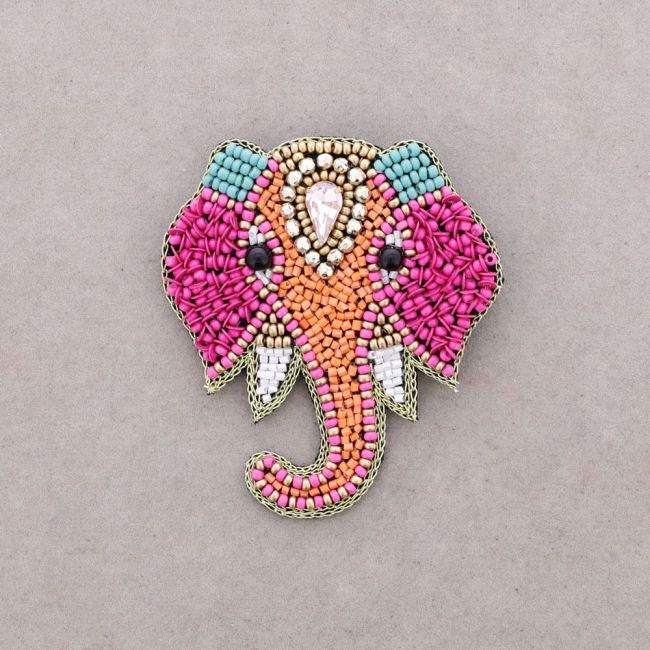 BROCHE ELEFANTE ABALORIOS