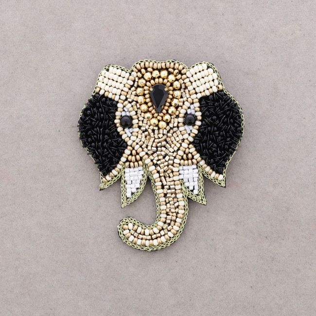 BROCHE ELEFANTE ABALORIOS