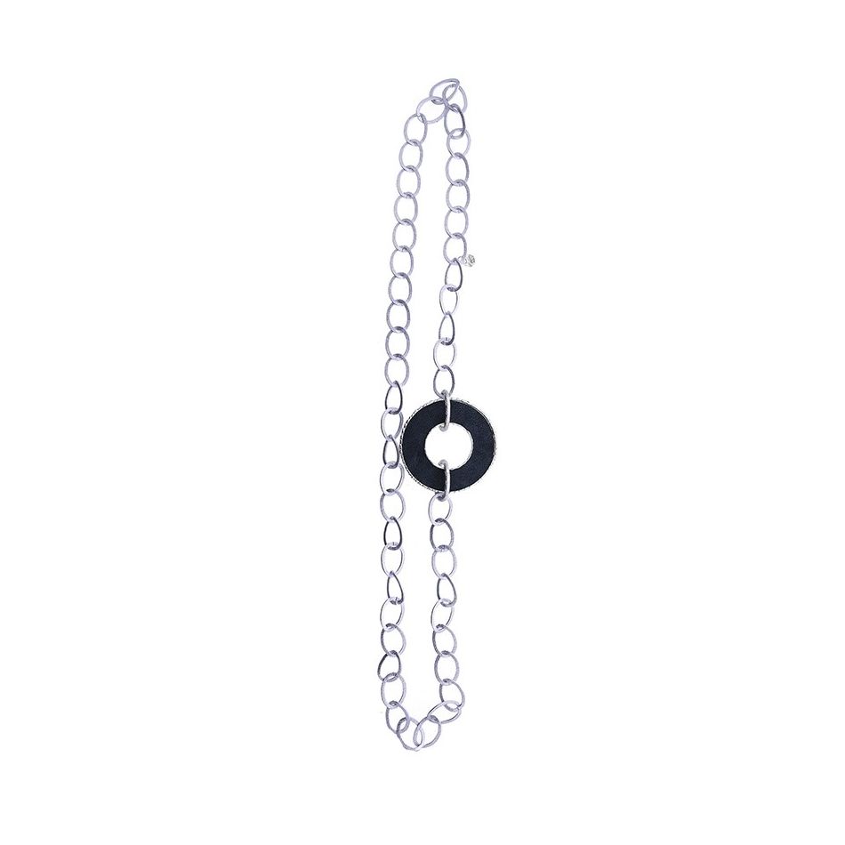 COLLAR LARGO CADENA DÓNUT FORRADO