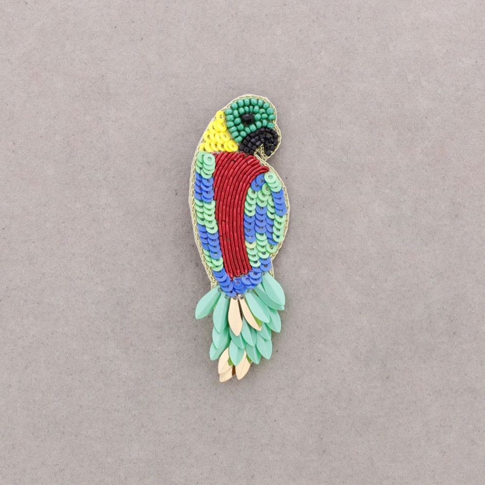 BROCHE PÁJARO LENTEJUELAS