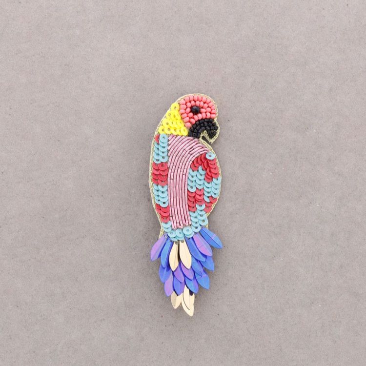 BROCHE PÁJARO LENTEJUELAS