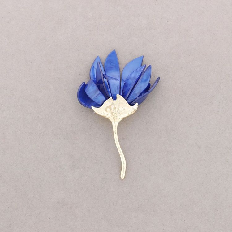 BROCHE FLOR METAL RESINA 2