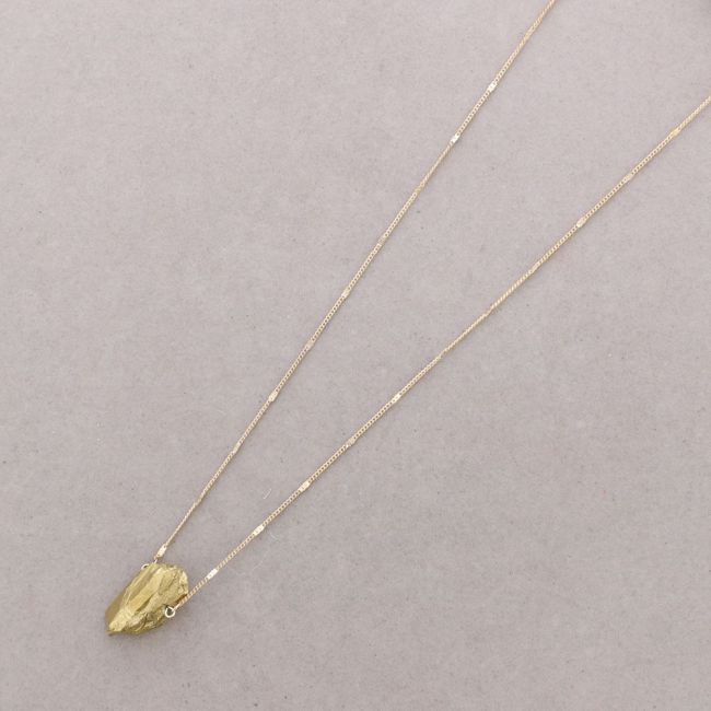 LONG STONE PENDANT NECKLACE