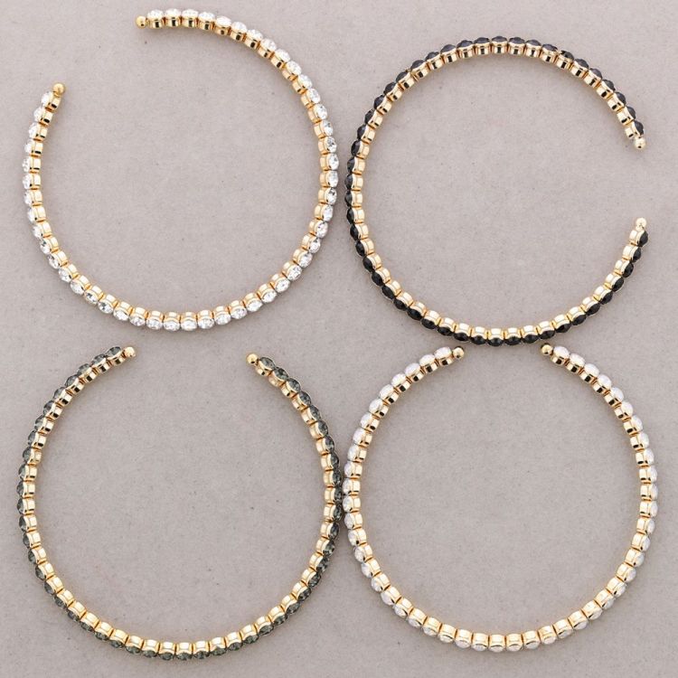 METAL NECKLACE WITH CRYSTALS 2