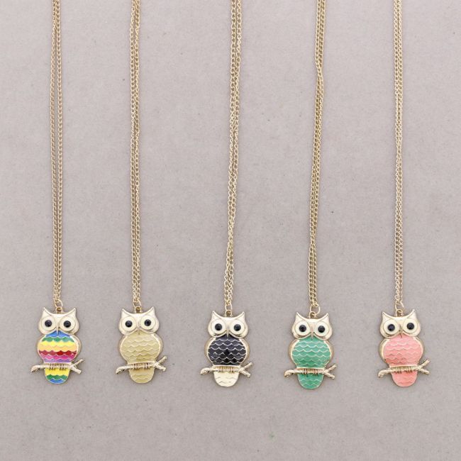 COLLAR LARGO COLG.METAL ESMALTE