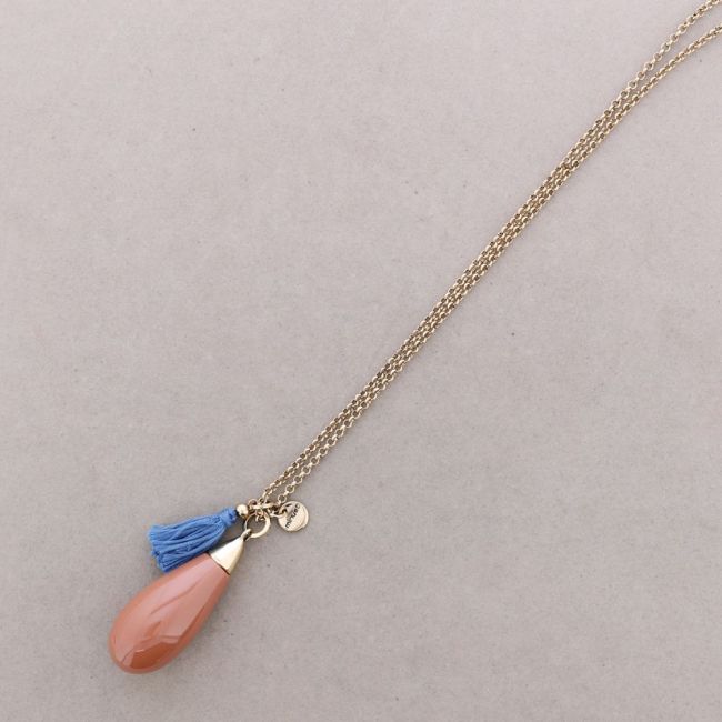 COLLAR LARGO COLG. RESINA FLECO