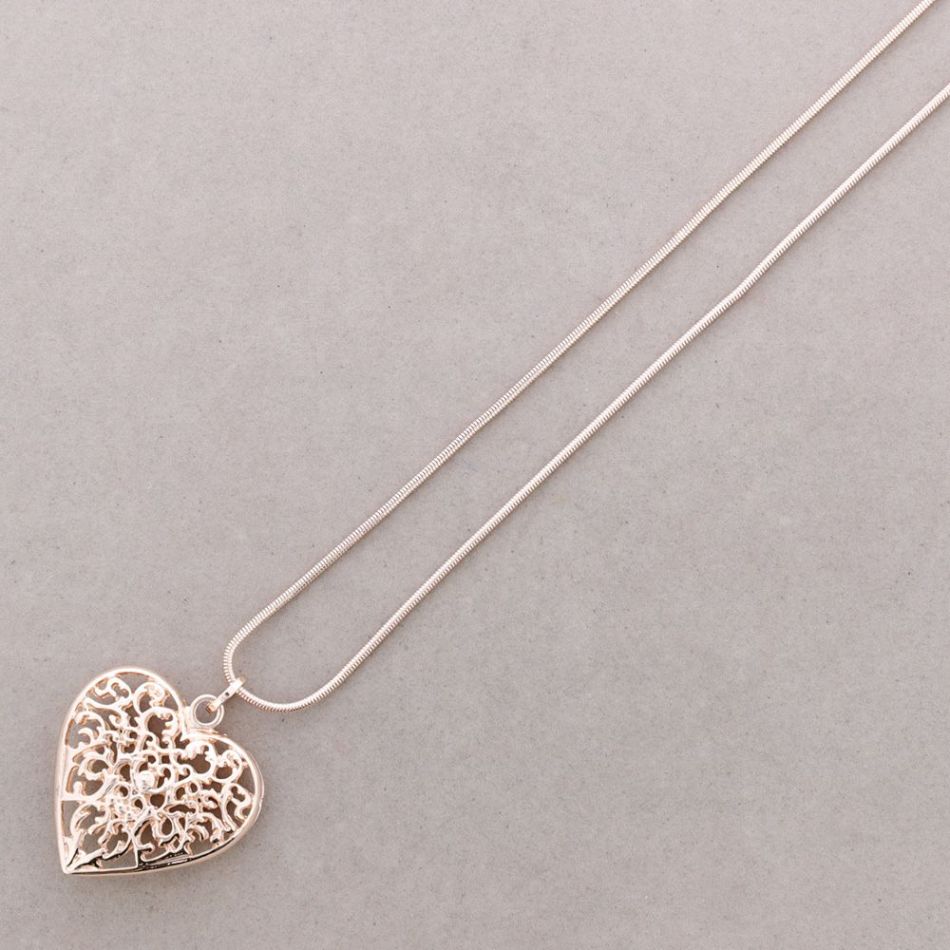 COLLAR LARGO COLG. METAL FILIGRANA