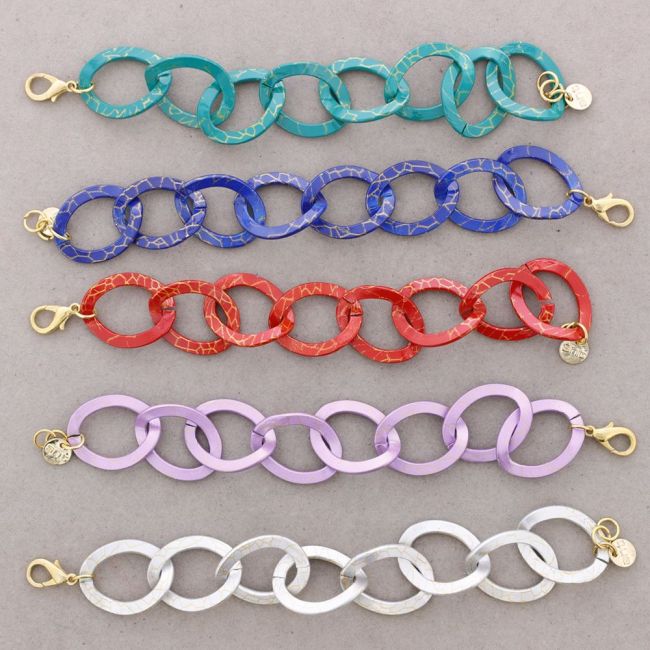 PULSERA CADENA COLOR