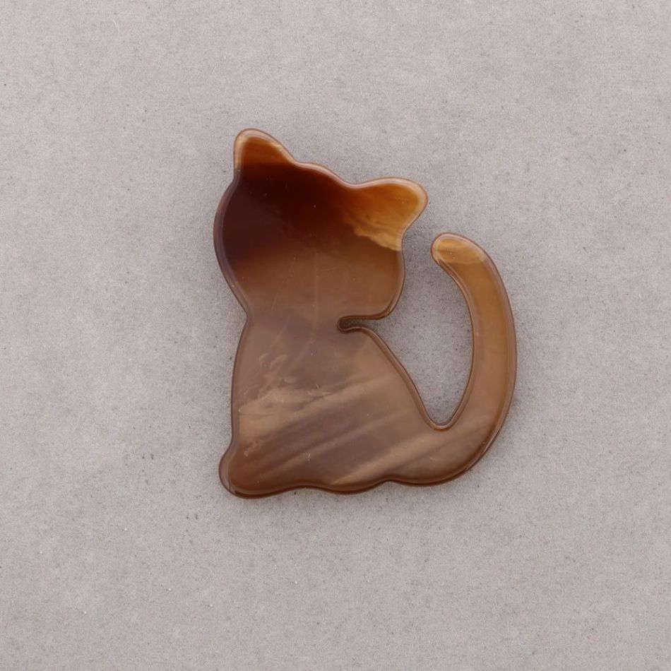 RESIN KITTEN BROOCH
