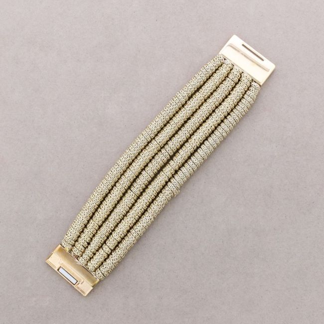 4-STRAP BRACELET WITH MAGNETIC CLASP