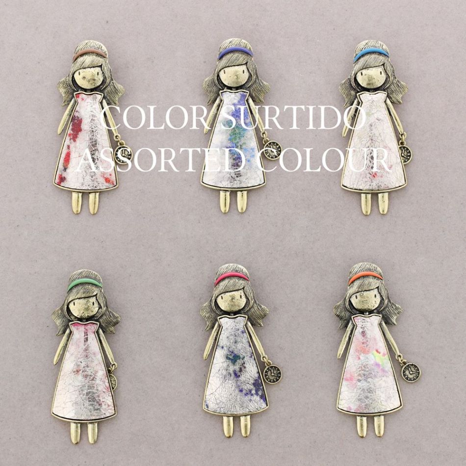 BROCHE METAL ESMALTE