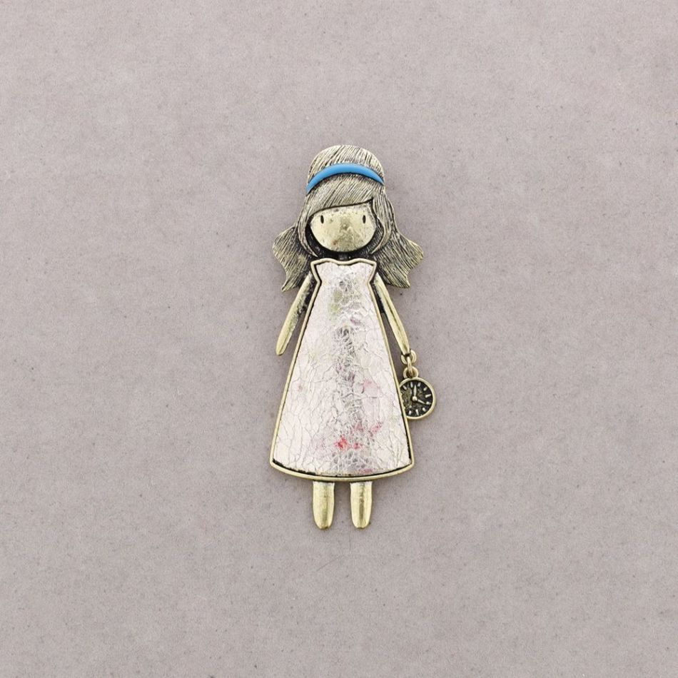 BROCHE METAL ESMALTE