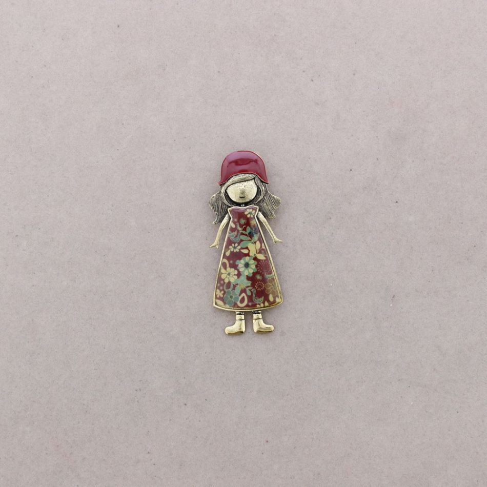 BROCHE METAL MUÑECA