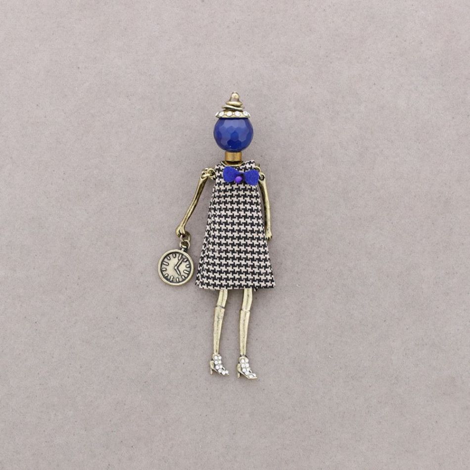 BROCHE METAL MUÑECA