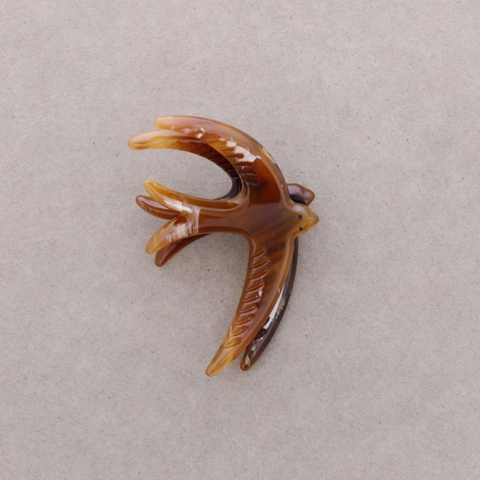 DOUBLE BIRD RESIN BROOCH