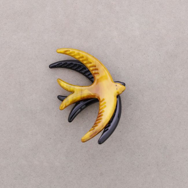 DOUBLE BIRD RESIN BROOCH