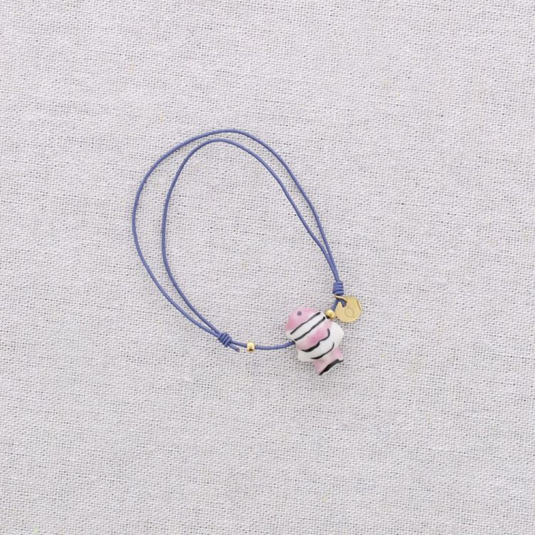 PULSERA ELÁSTICA ACERO MOTIVO MARINO CERÁMICA 2