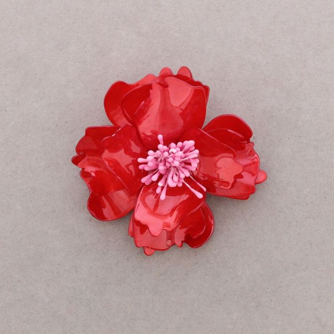 RESIN FLOWER BROOCH