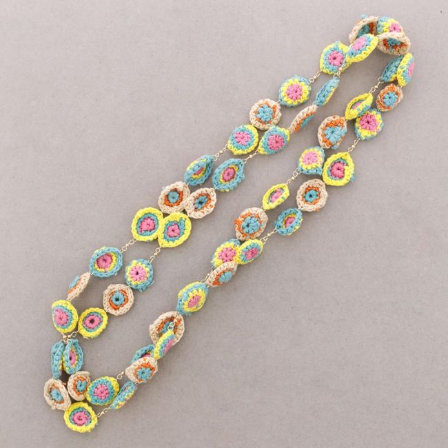 COLLAR LARGO CUENTAS CROCHET