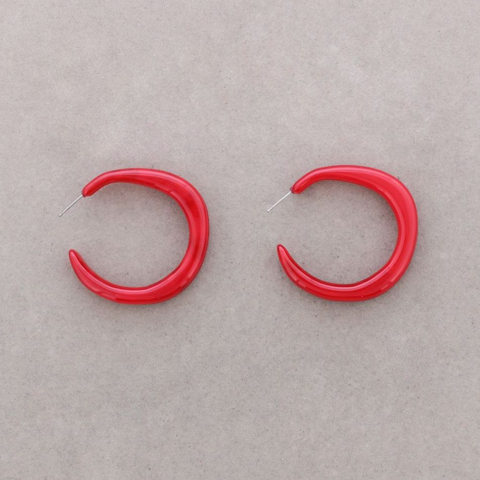 PENDIENTES ARO IRREGULAR RESINA