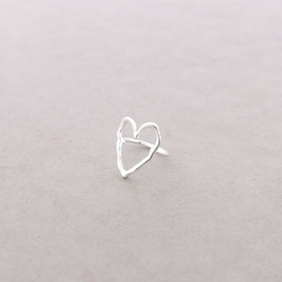 ANILLO CORAZÓN METAL
