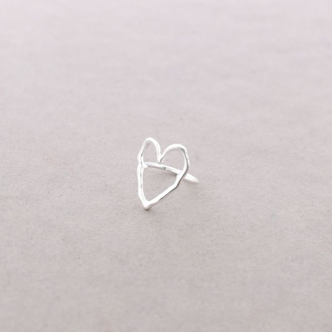 ANILLO CORAZÓN METAL