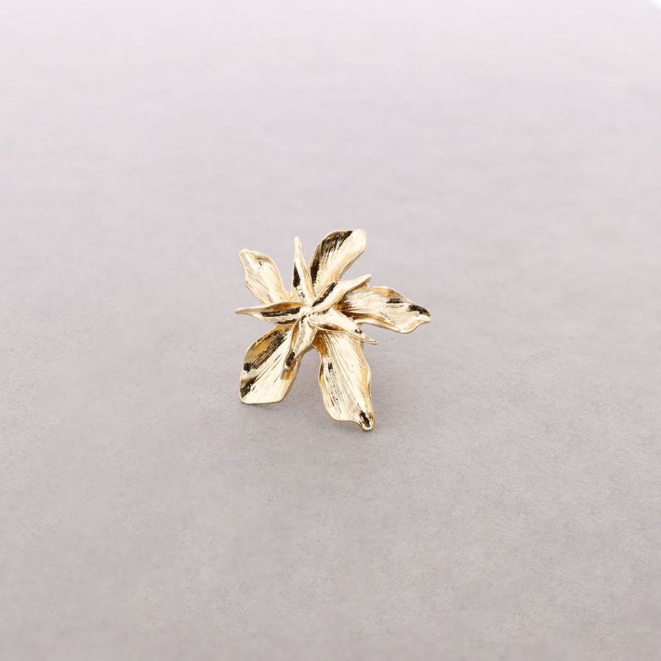 ANILLO ELÁSTICO FLOR METAL