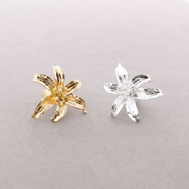 ANILLO ELÁSTICO FLOR METAL