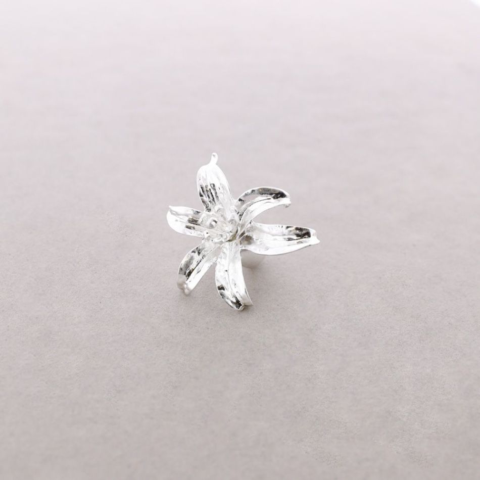 ANILLO ELÁSTICO FLOR METAL