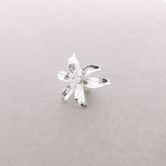ANILLO ELÁSTICO FLOR METAL