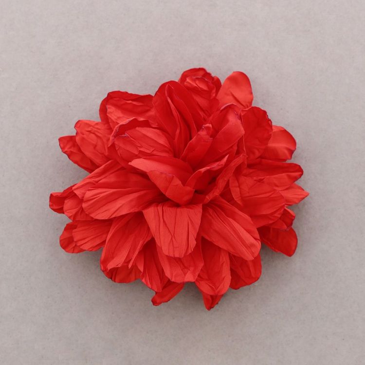 BROCHE FLOR TELA 12CM