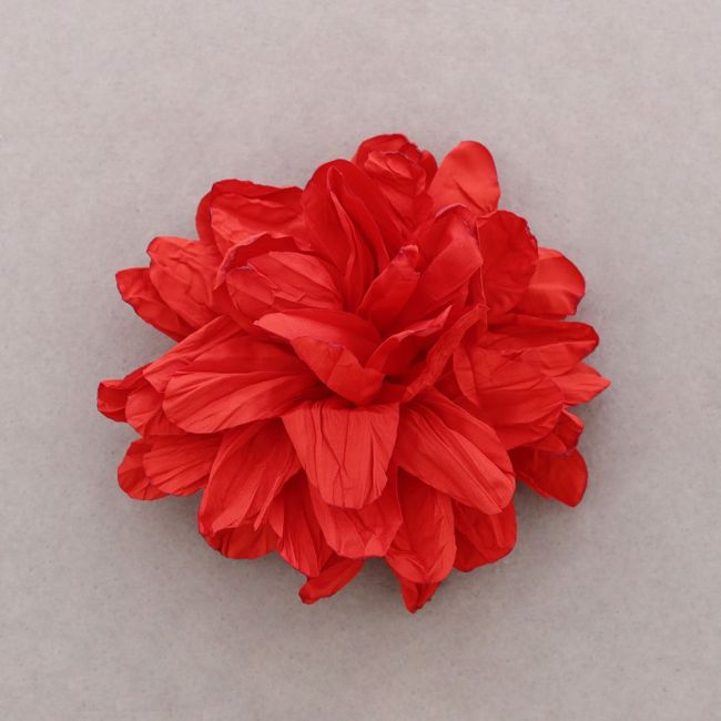 BROCHE FLOR TELA 12CM