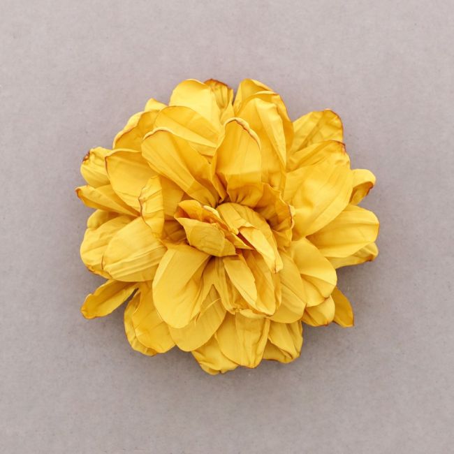 BROCHE FLOR TELA 12CM