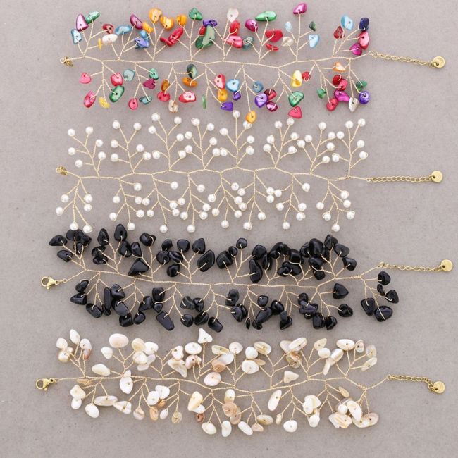 PULSERA TRENZADA PIEDRAS NATURALES