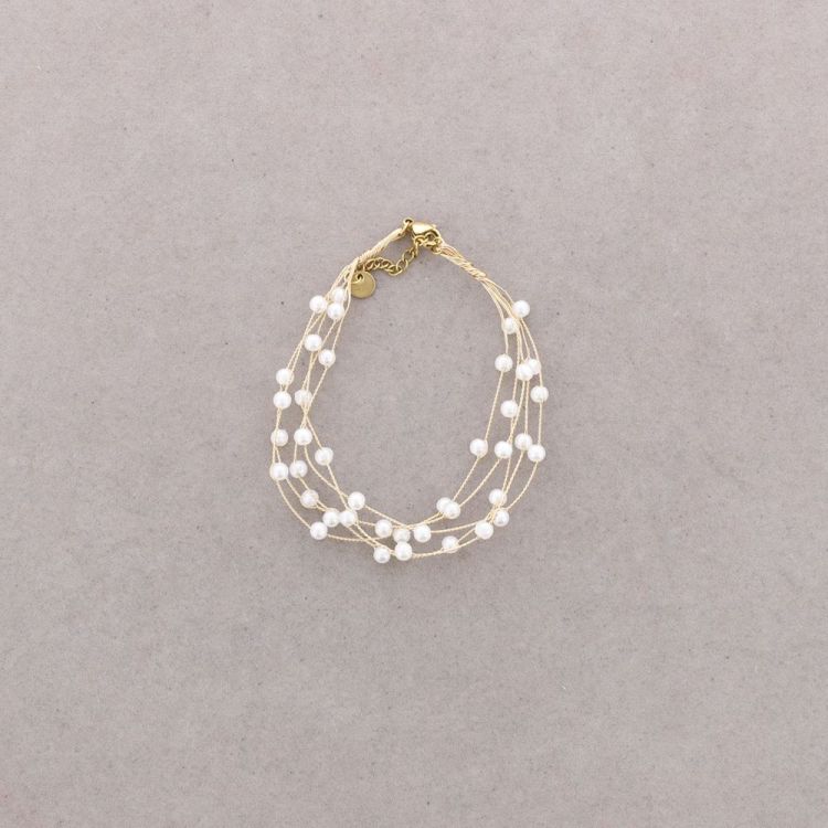 PULSERA TRENZADA IMITACIÓN PERLA