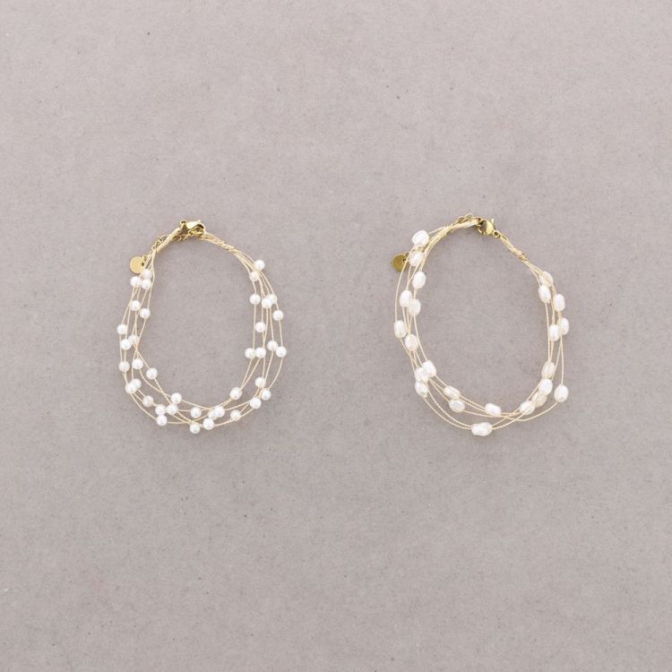 PULSERA TRENZADA IMITACIÓN PERLA 2