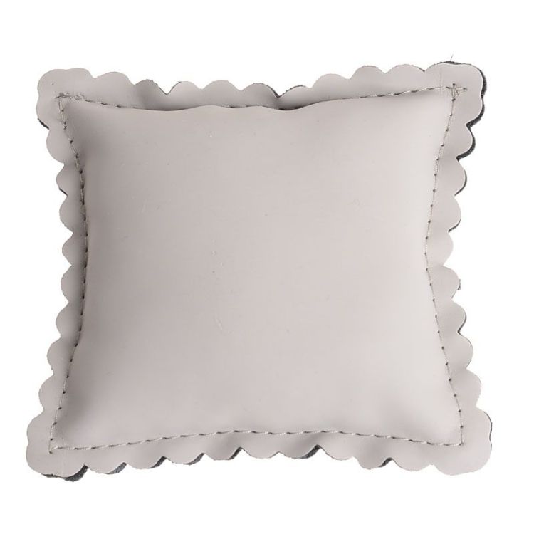 DISPLAY DISPLAY CLOSED FAUX LEATHER PILLOW 9*9