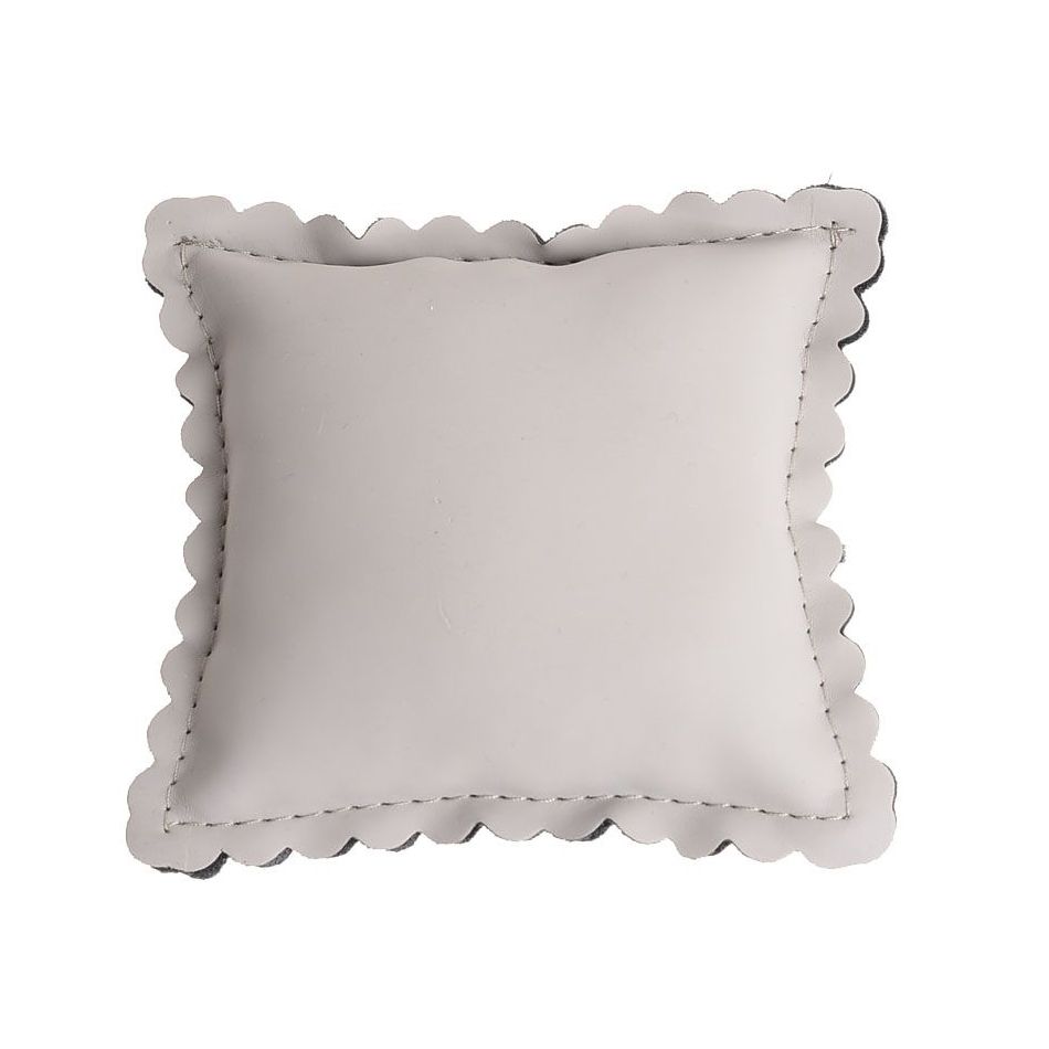DISPLAY DISPLAY CLOSED FAUX LEATHER PILLOW 9*9